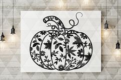 Pumpkin SVG Cutting File, Autumn, Fall DXF, EPS, PNG Product Image 2