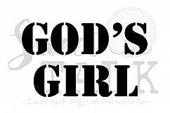 GODS GIRL-svg, digital download Product Image 1