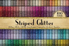 100 Seamless Striped Glitter Texture Digital Papers Product Image 1