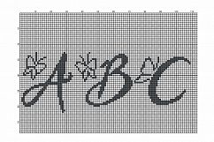 Cross Stitch Alphabet Pattern - Alph96 Product Image 3