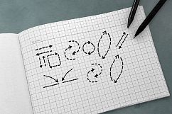 100 Hand Drawn Vector Arrows Product Image 5