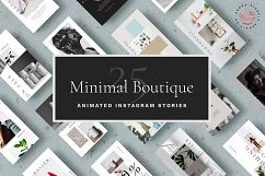 Animated Instagram Stories Templates - Minimal Boutique Product Image 1