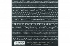 Chalk Borders Clipart - 14 Chalkboard Borders Product Image 1