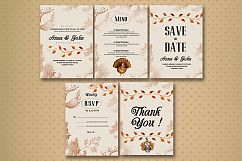 5 Wedding Invitation Cards Pack Product Image 1