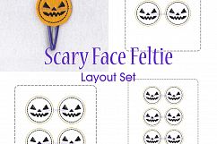 Halloween ITH Orange Set of 4 Embroidery Designs Product Image 3
