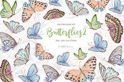 Watercolor butterflies 2 Product Image 1
