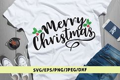 Merry Christmas - Christmas SVG EPS DXF PNG Cutting Files Product Image 1