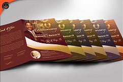 Gold Pastor&#039;s Anniversary Program Photoshop, Word, Publisher Product Image 4