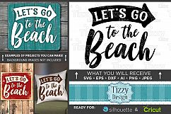 Let&#039;s Go To The Beach SVG Files - Beach Decor - 748 Product Image 1
