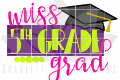 Miss 5th Grade Grad - Girl SVG Product Image 2