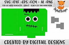 Halloween Treat Bag Paper Cutting Template SVG Product Image 1