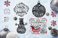 Christmas Bundle - Christmas Cut Files Bundle SVG, DXF, PNG Product Image 4