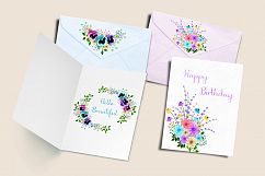 Watercolor Floral Bouquet, Flowers &amp; Leaves Kit Product Image 6