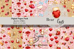 Bear hugs digital paper Product Image 1