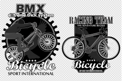 T-shirts bike emblems with grunge elements. Product Image 3