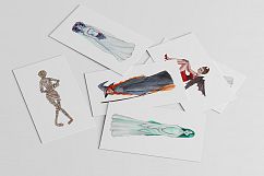Watercolor Halloween Girls Product Image 2