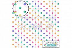 Birthday Cake Pops Digital Paper &amp; Seamless Pattern