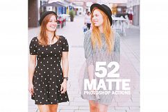 52 Matte Photoshop Actions Collection (Action for photoshop CS5,CS6,CC) Product Image 1
