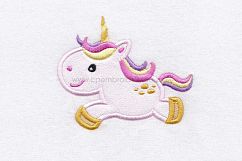 Unicorn Baby Cute Horse Pony Jumping Applique Product Image 2