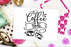 It&#039;s coffee time SVG DXF PNG EPS Product Image 2