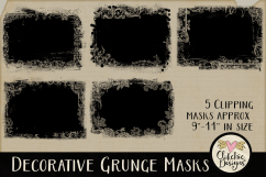 Decorative Grunge Photoshop Clipping Masks &amp; Tutorial Product Image 3