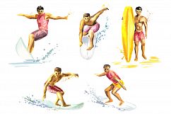WATERCOLOR summer surfing set Product Image 2