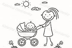 Baby clipart bundle Product Image 12