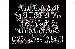 EXCLUSIVE Curtsy Font SVG &amp; DXF Cut File Product Image 3