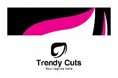 Trendy Cuts - Hair Saloon Stock Logo Template Product Image 3