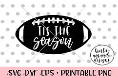 Tis the Season Football Fall SVG DXF Product Image 1