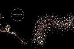 Rose Gold Dust Clipart - Pink Glitter Overlay Product Image 4