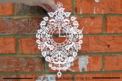 Clock paper cut SVG / DXF / EPS files Product Image 2