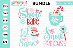 Winter Snow Bundle SVG, winter svg, Christmas svg Product Image 1