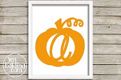 Pumpkin Monogram Product Image 2