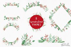 Wonderland Xmas Holly Winter Watercolor Festive Hand Painted Product Image 6
