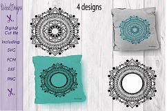 Mandala, zentangle svg, doodle svg, Monogram svg, Product Image 1