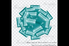 56 Teal Bows and Ribbons Clip Arts PNG Transparent Product Image 8