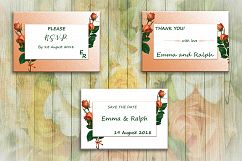 Rose Wedding Invite Cards Product Image 3