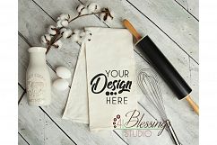 Kitchen Towel Mockup, Flour Sack Towels Mockup, Tea Towel Product Image 1