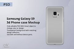 Samsung Galaxy S9 3d Phone Case Mockup Product Image 1