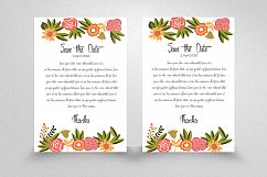 Floral Save The Date Card Product Image 1