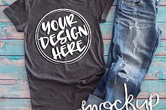 Gray t shirt mock up 6485 Product Image 2