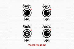 Santa cam svg, Christmas camera SVG, Christmas SVG Product Image 1
