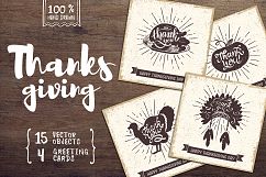 15 Hand Drawn Objects + 4 Cards Product Image 1