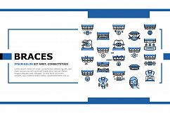 Tooth Braces Accessory Landing Header Vector Product Image 1