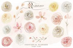 Rose Gold Romance Watercolor Flowers Product Image 10