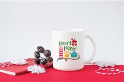 Don&#039;t Peek SVG - Christmas SVG Cut File - DXF PNG EPS JPG Product Image 4