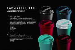 Large Coffee Cup Animated Mockup Product Image 7