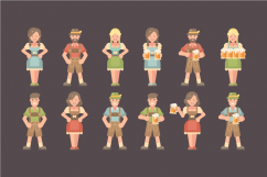 Oktoberfest beer festival characters Product Image 2