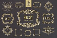 Set of vintage frames and monograms Product Image 1